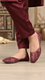 Maroon Casual Khussa EC8574
