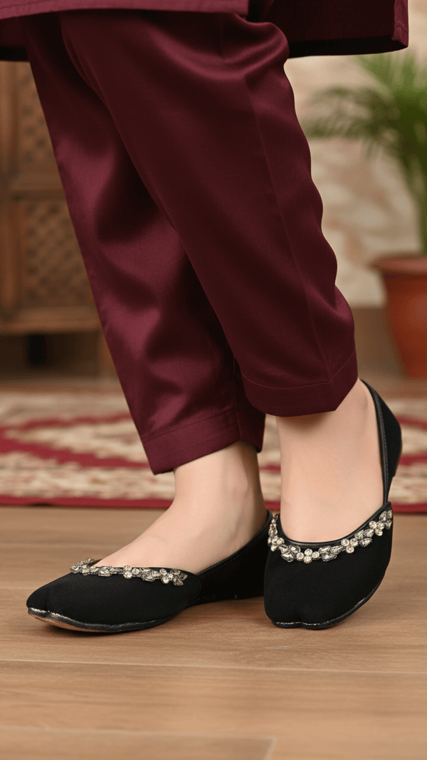 Black Fancy Khussa EC8577