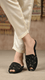 Black Fancy Back Open Khussa EC8579