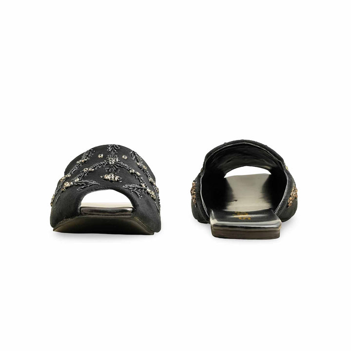 Black Fancy Back Open Khusa EC8579