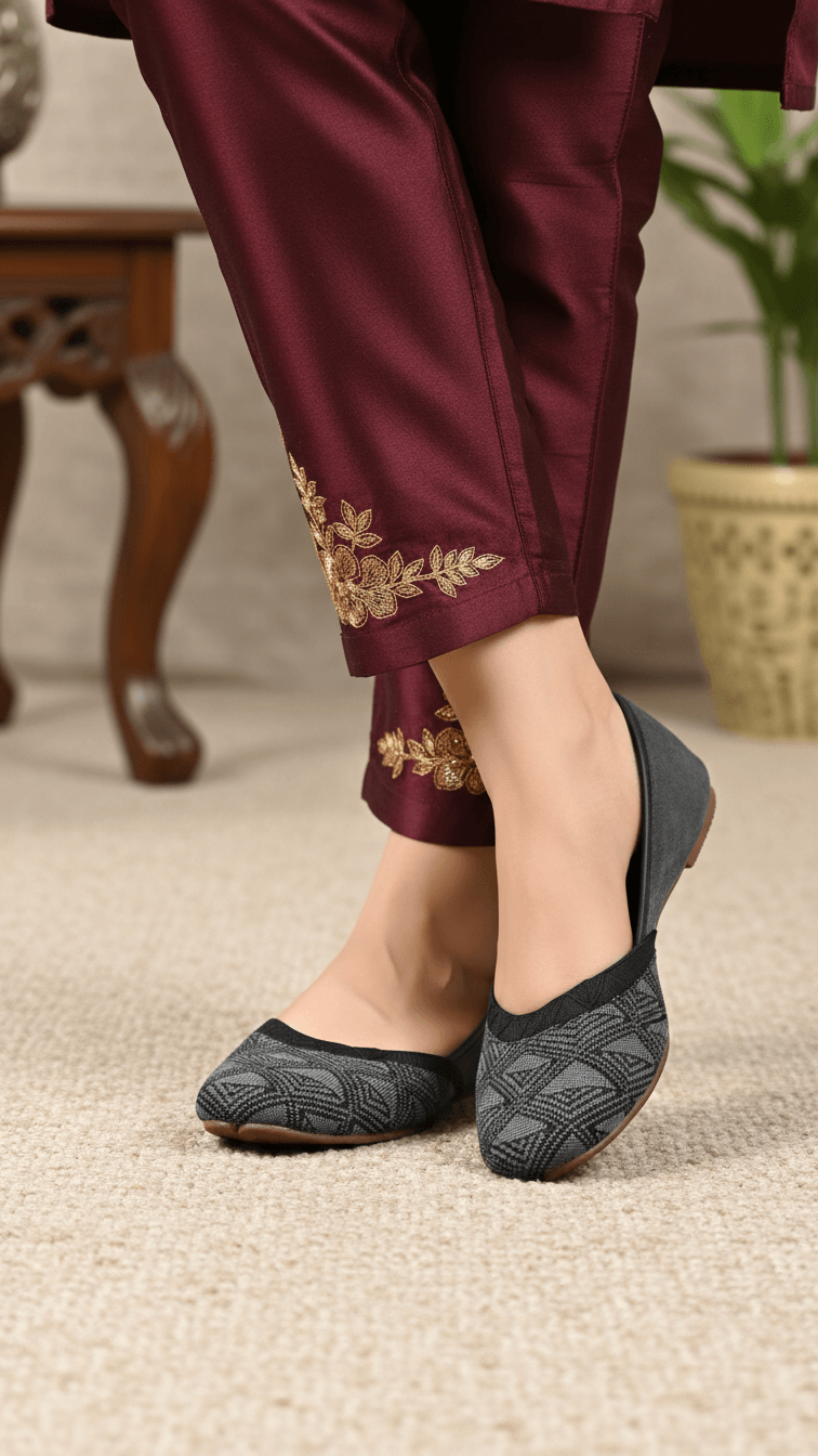 Black Casual Khussa EC8583