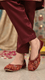 Red Ethnic Khussa EC8586