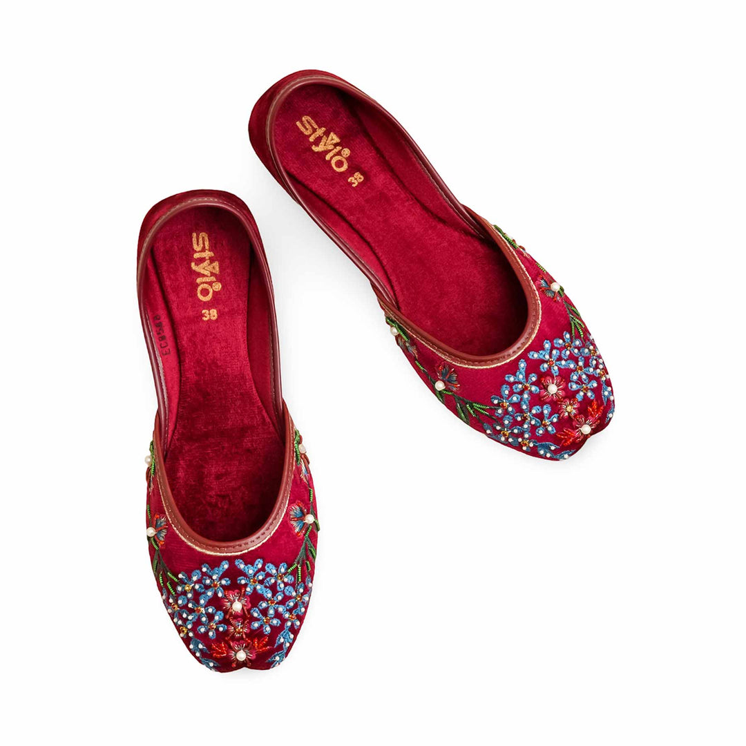 Maroon Ethnic Khusa EC8588