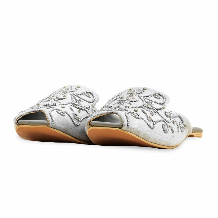 Grey Fancy Back Open Khusa EC8589