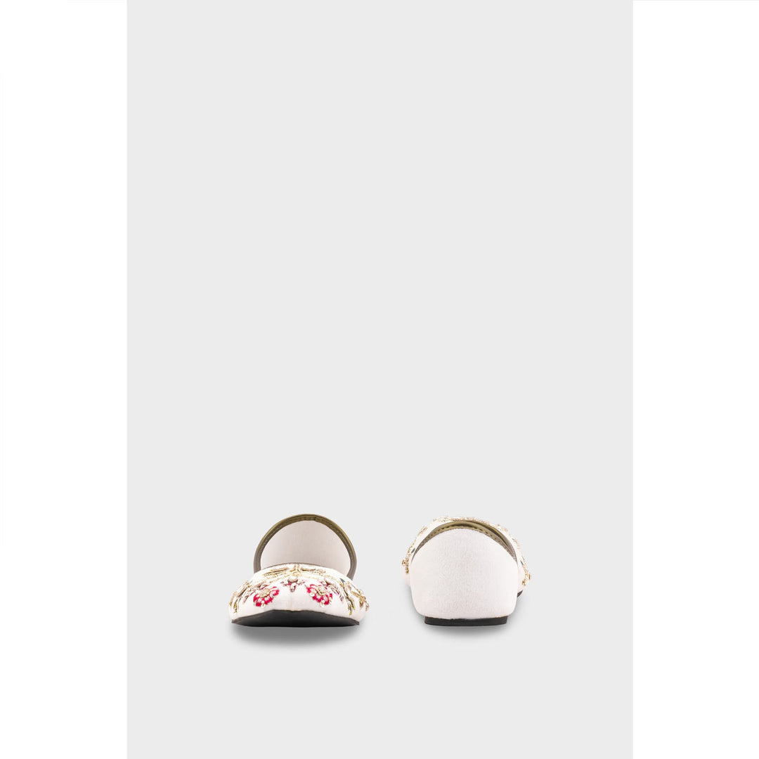 White Ethnic Khussa EC8592