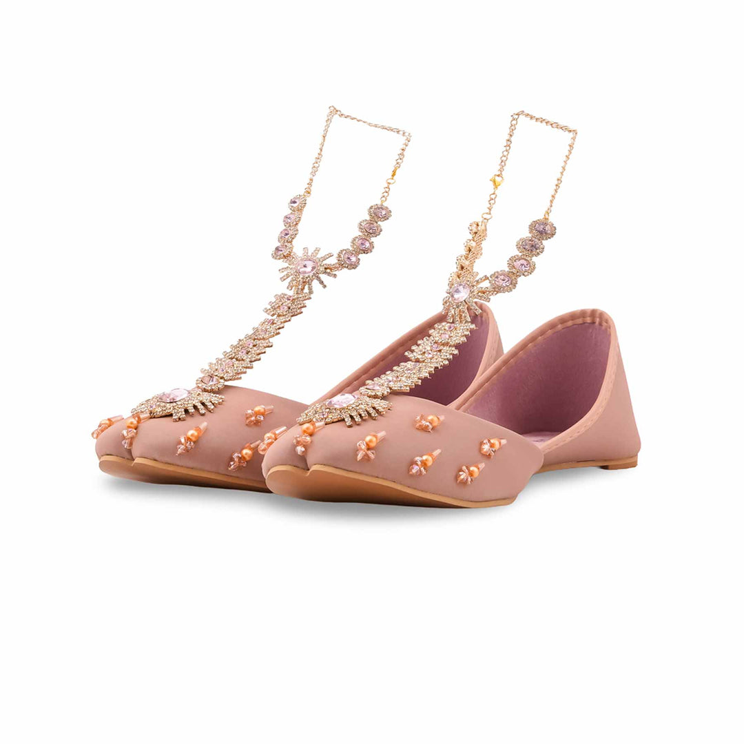 Pink Fancy Khussa For Ladies EC8599
