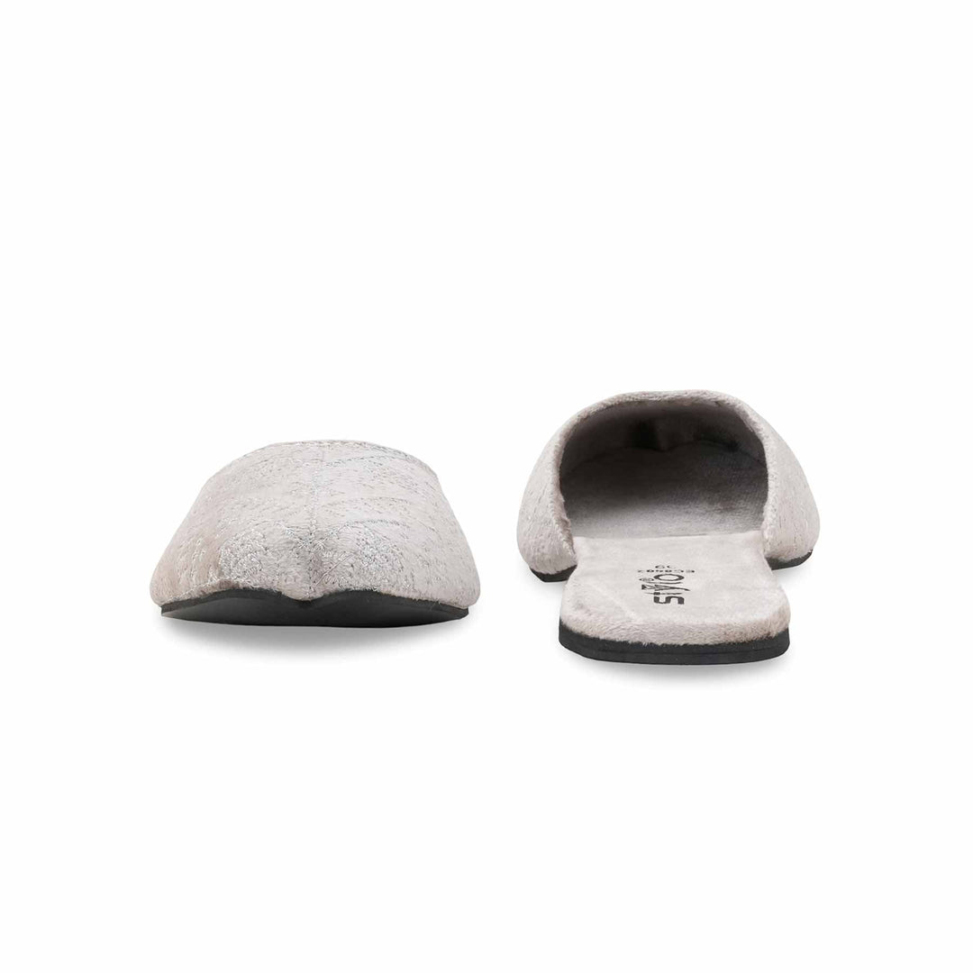 Grey Ethnic Back Open Khusa For Women EC8602