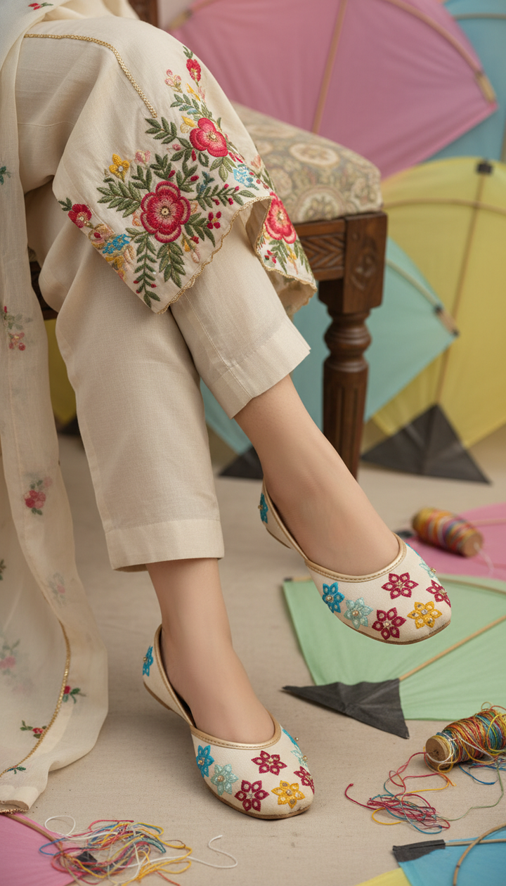 Fawn Ethnic Women Khussa EC8605