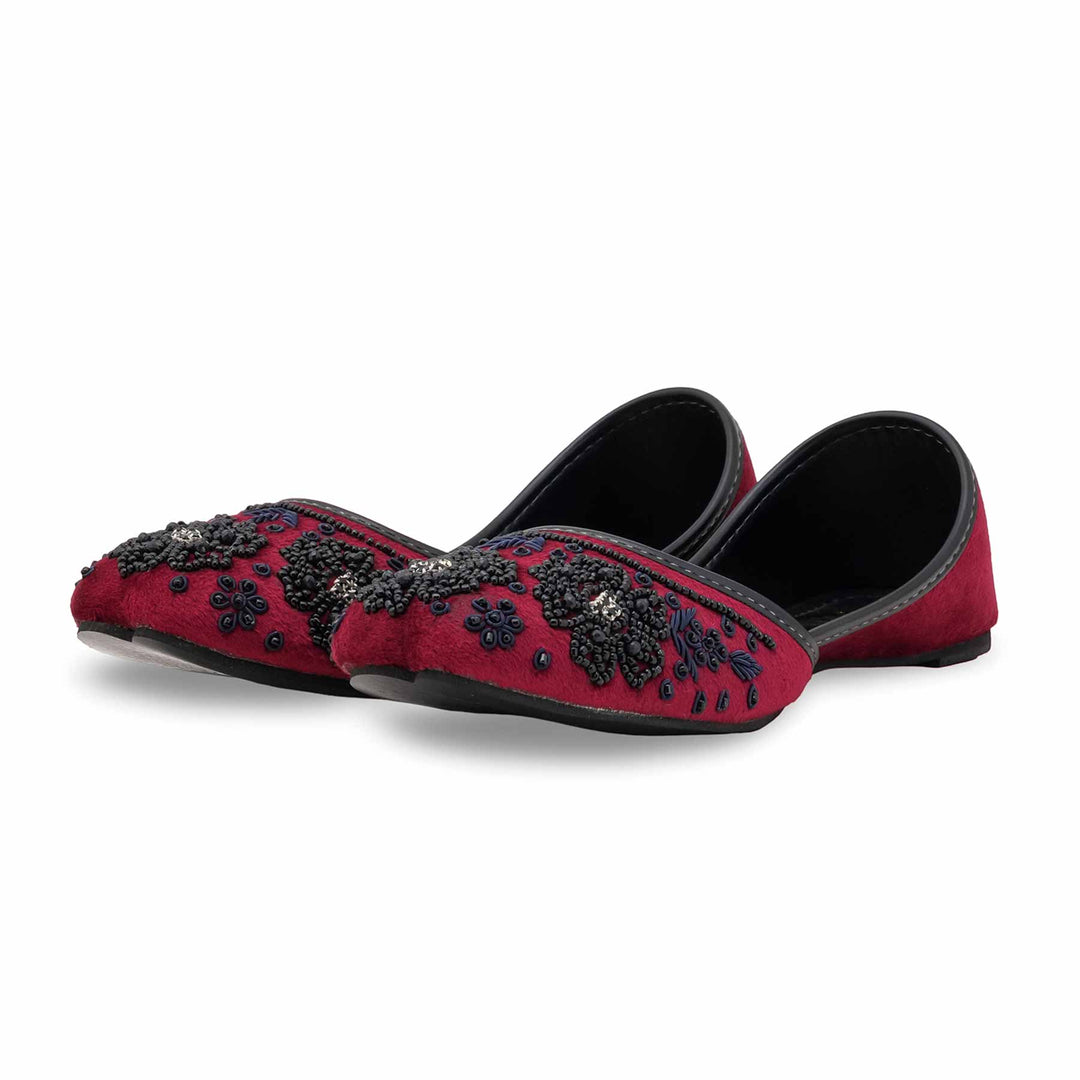 Maroon Fancy Women Khusa EC8607