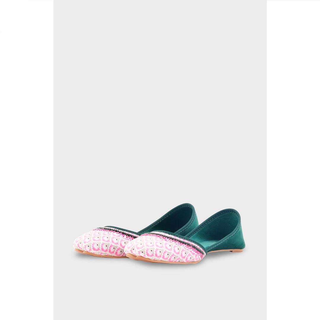 Pink Ethnic Khussa For Women EC8611