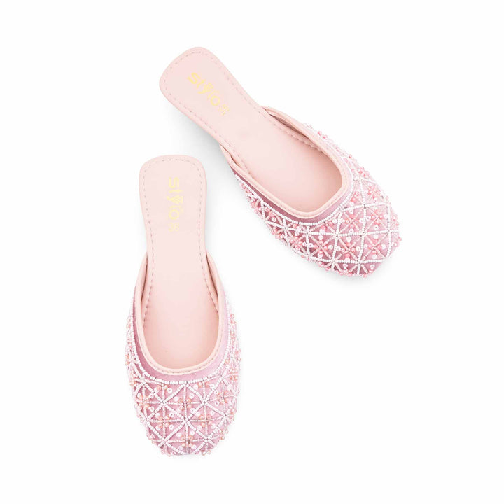 Pink Fancy Back Open Khussa EC8613