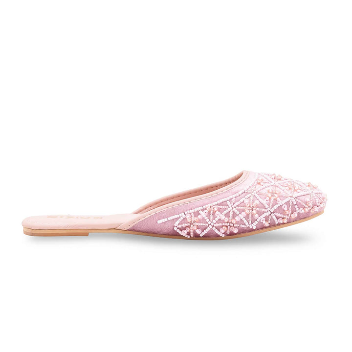 Pink Fancy Back Open Khussa EC8613