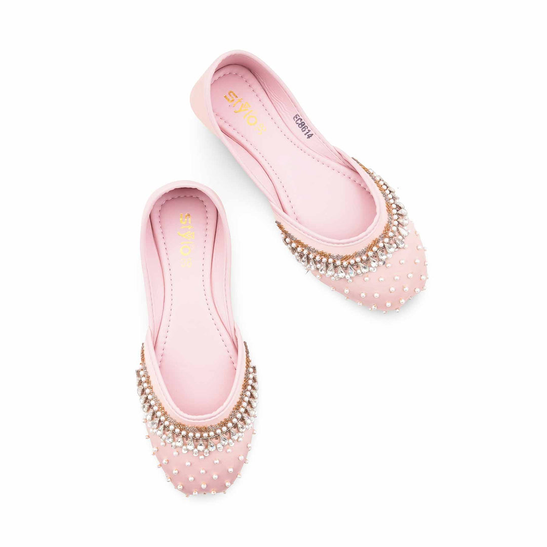 Pink Fancy Khussa For Women EC8614