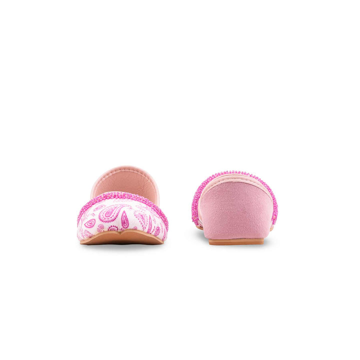 Pink Ethnic Khussa For Ladies EC8615