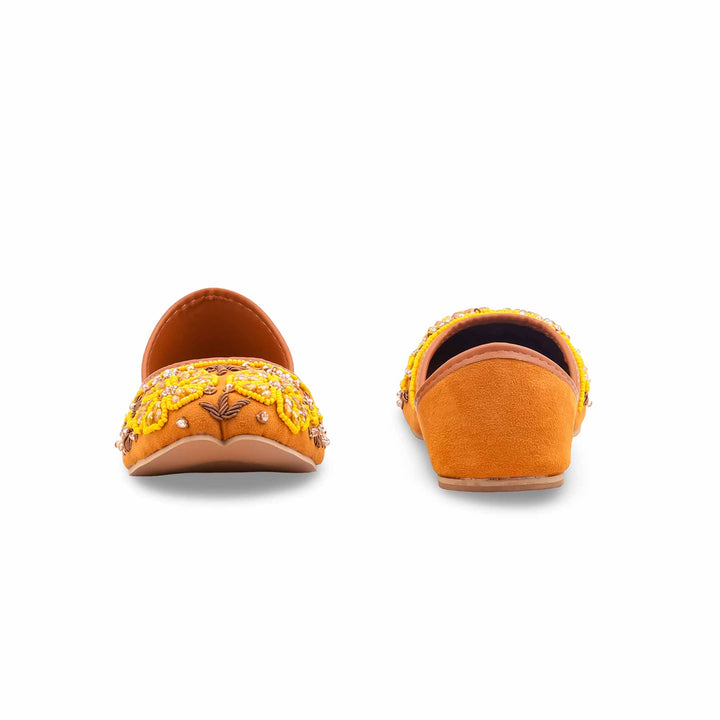 Mustard Fancy Khussa For Ladies EC8617