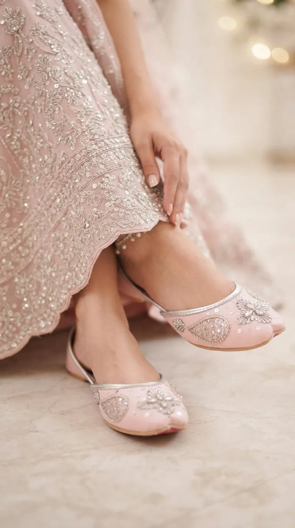 Pink Fancy Khussa For Women EC8623