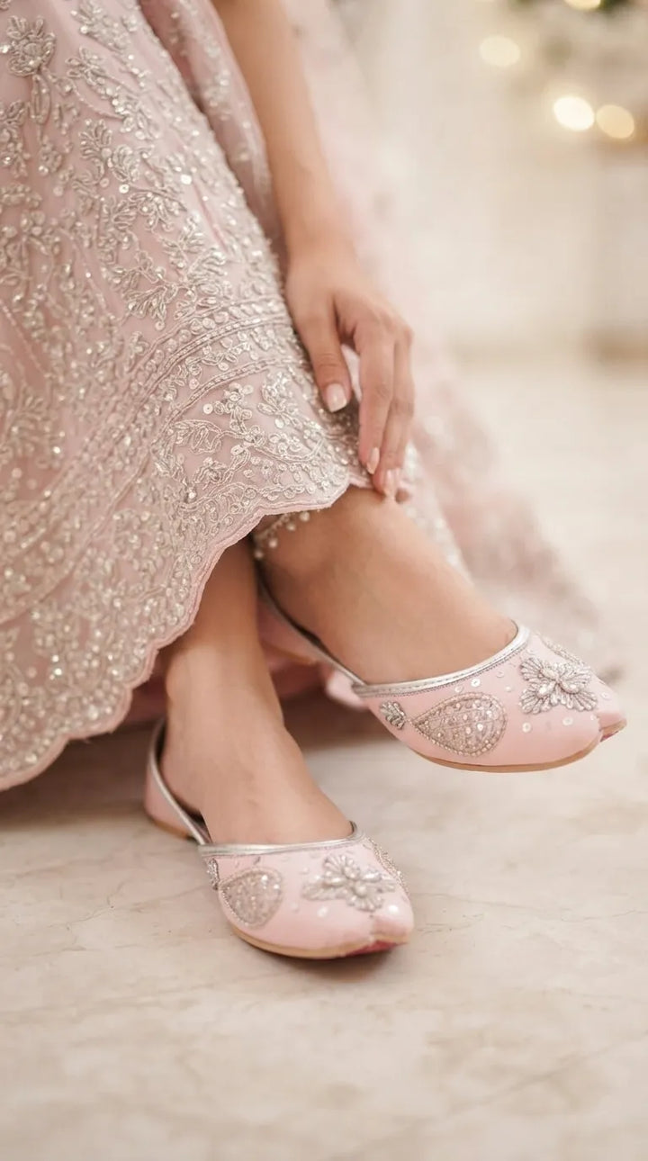 Pink Fancy Khussa For Women EC8623