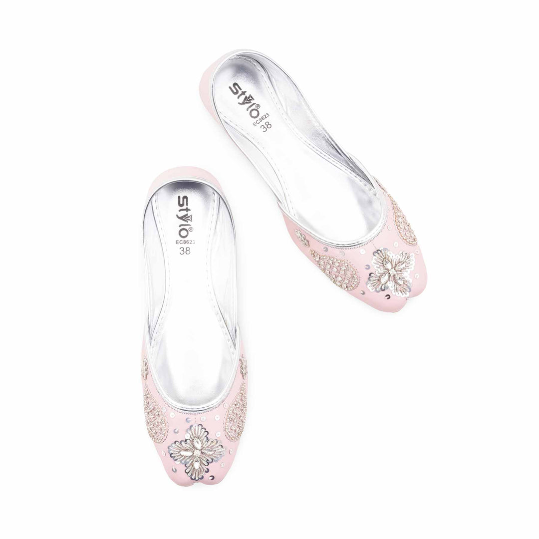 Pink Fancy Khussa For Women EC8623