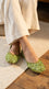 Green Fancy Khussa For Ladies EC8634
