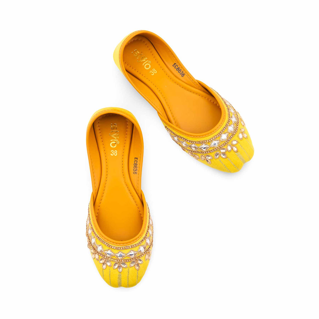 Yellow Fancy Khussa EC8636