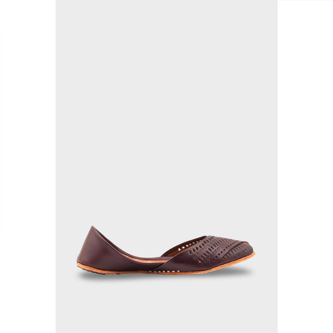 Brown Leather Khussa EC8639