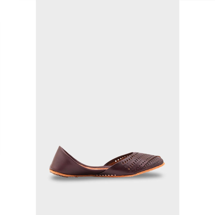 Brown Leather Khussa EC8639
