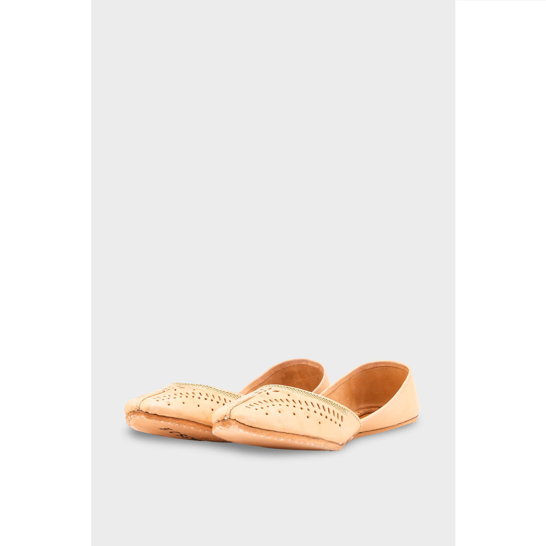 Fawn Leather Khussa EC8640
