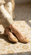 Beige Leather Khussa EC8641