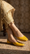 Yellow Leather Khussa EC8642