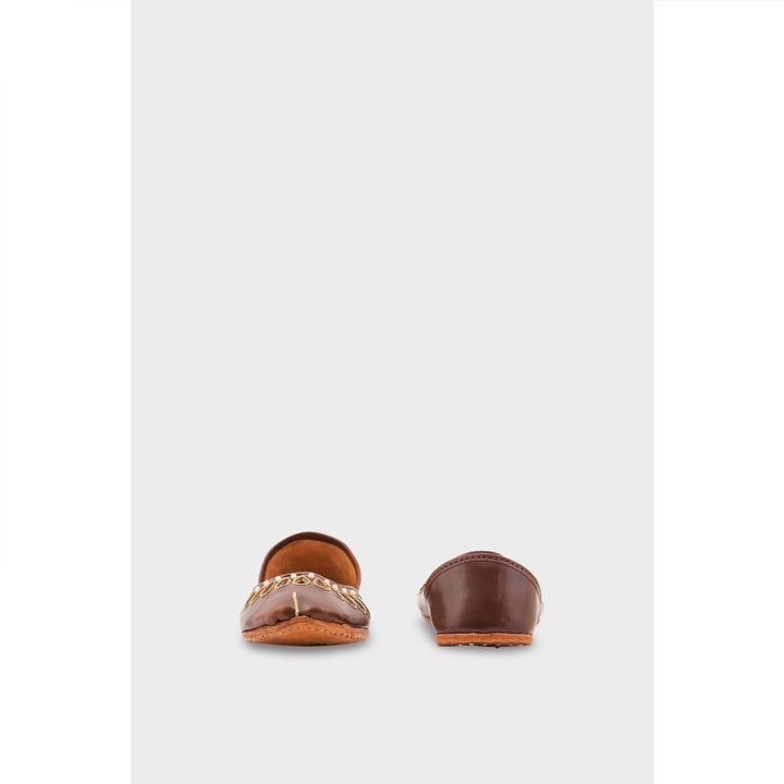 Brown Leather Khussa EC8643