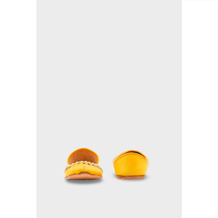 Yellow Leather Khussa EC8643