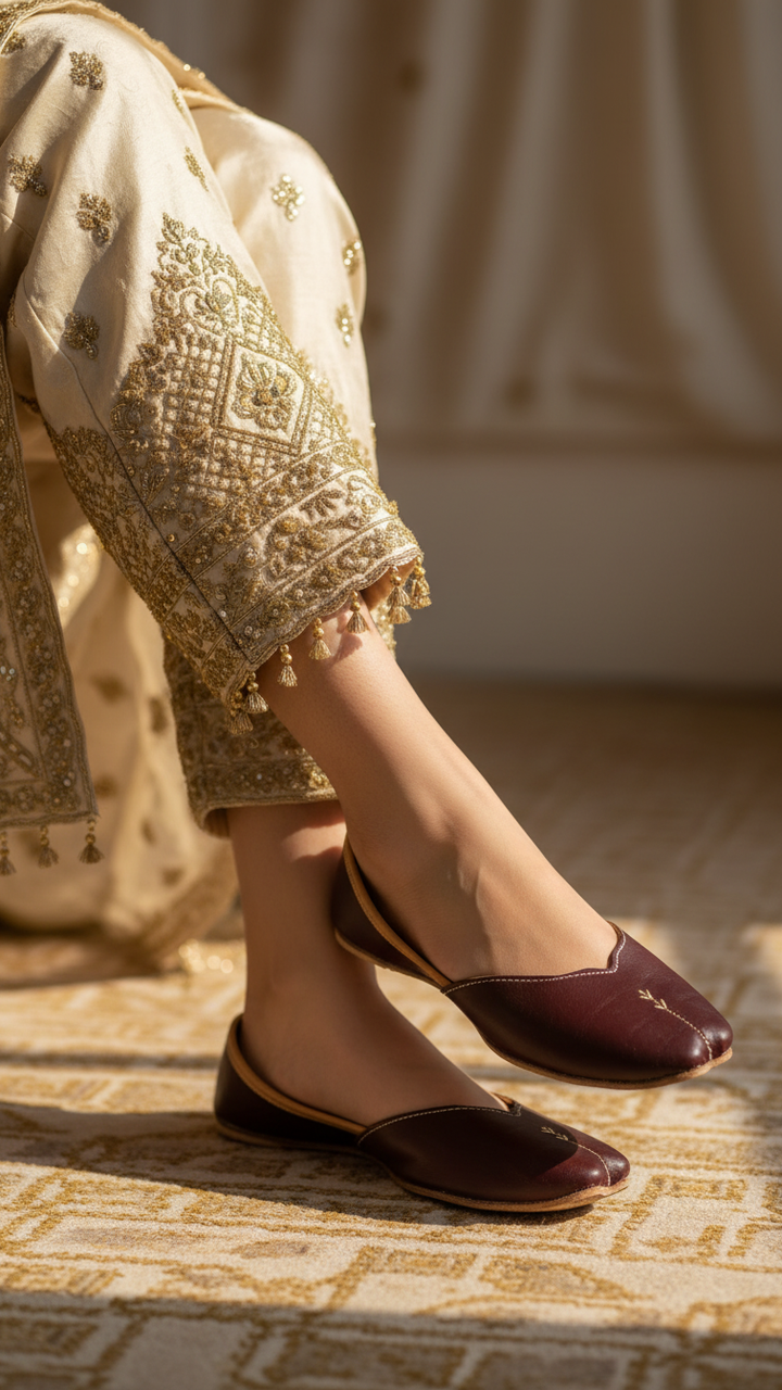 Brown Ethnic Khussa EC8644