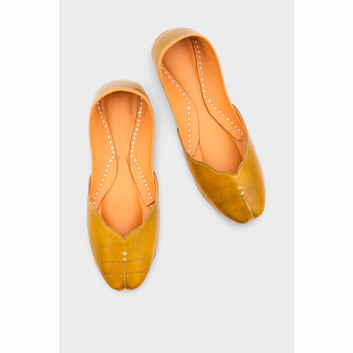 Mehndi Leather Khussa EC8644