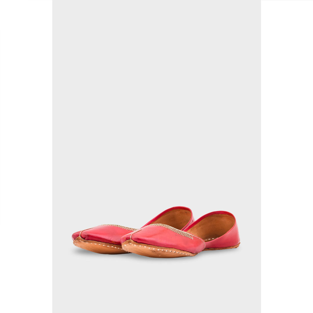 Red Leather Khussa EC8657