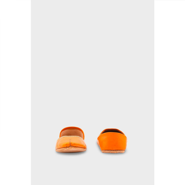 Orange Leather Khussa EC8657