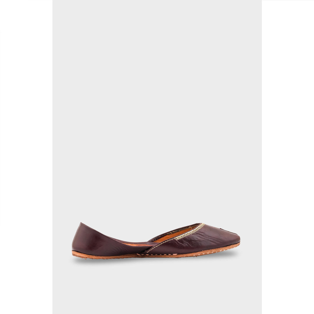 Coffee Leather Khussa EC8657