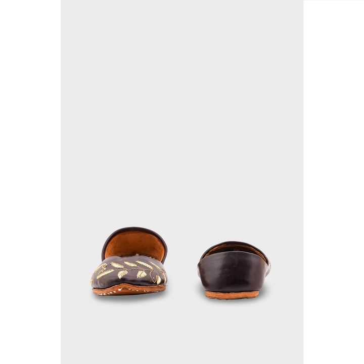 Brown Leather Khussa EC8658