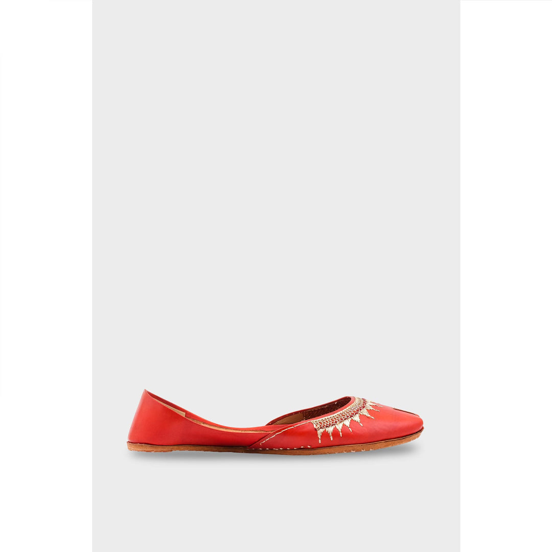 Red Leather Khussa EC8660