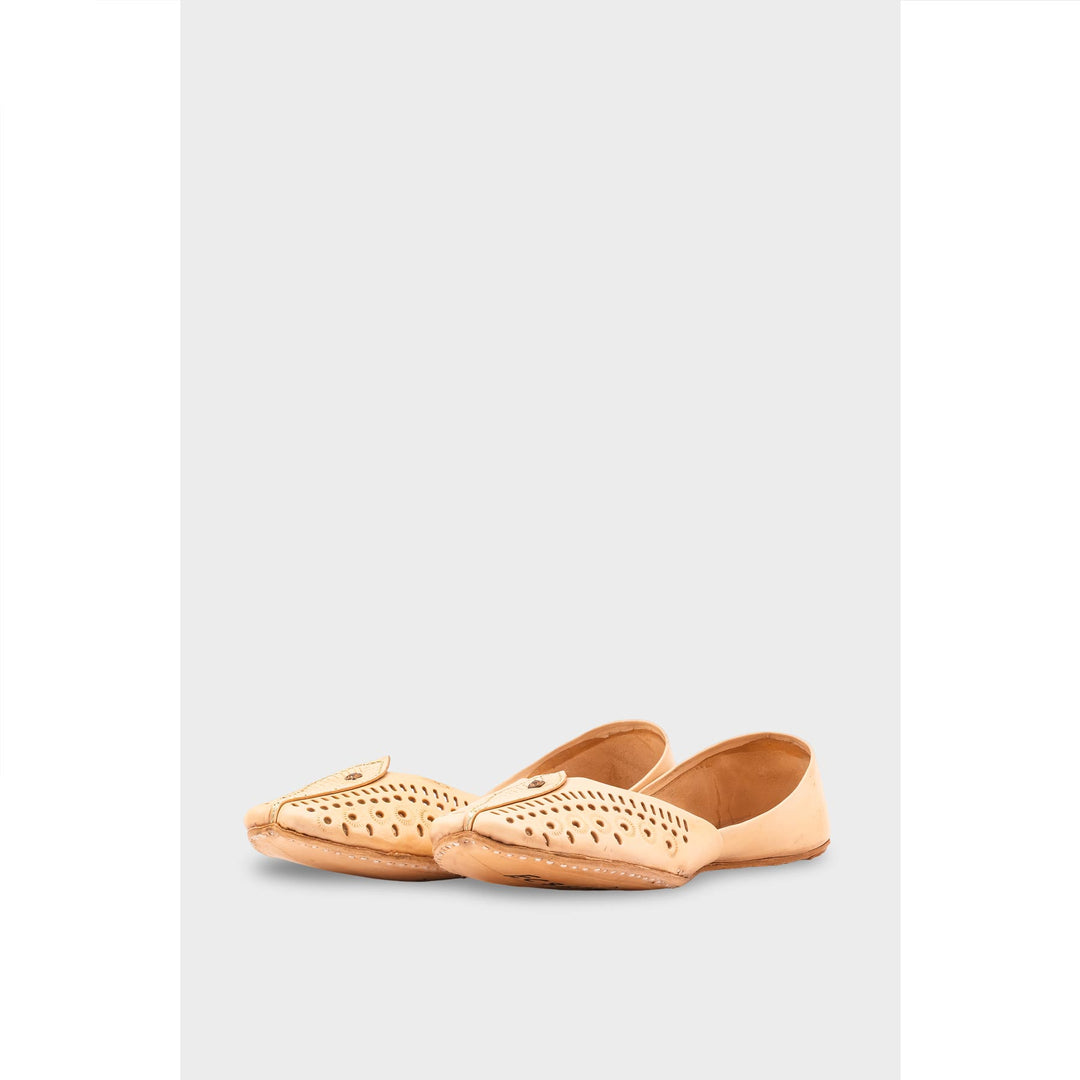 Fawn Leather Khussa EC8666