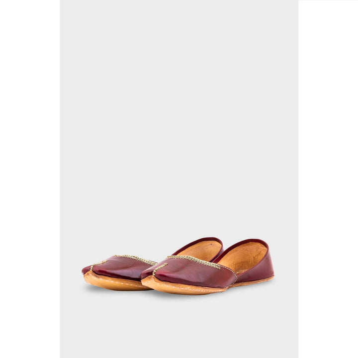 Maroon Ethnic Khussa EC8667