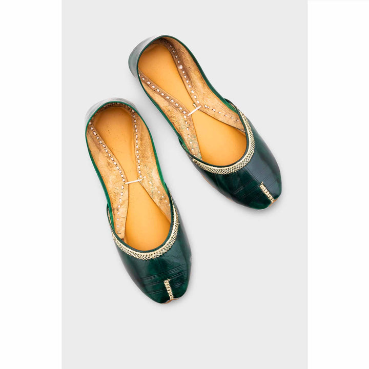 Green Ethnic Khussa EC8667