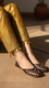 Coffee Leather Khussa For Women EC8684