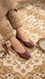 Maroon Leather Khussa For Women EC8713