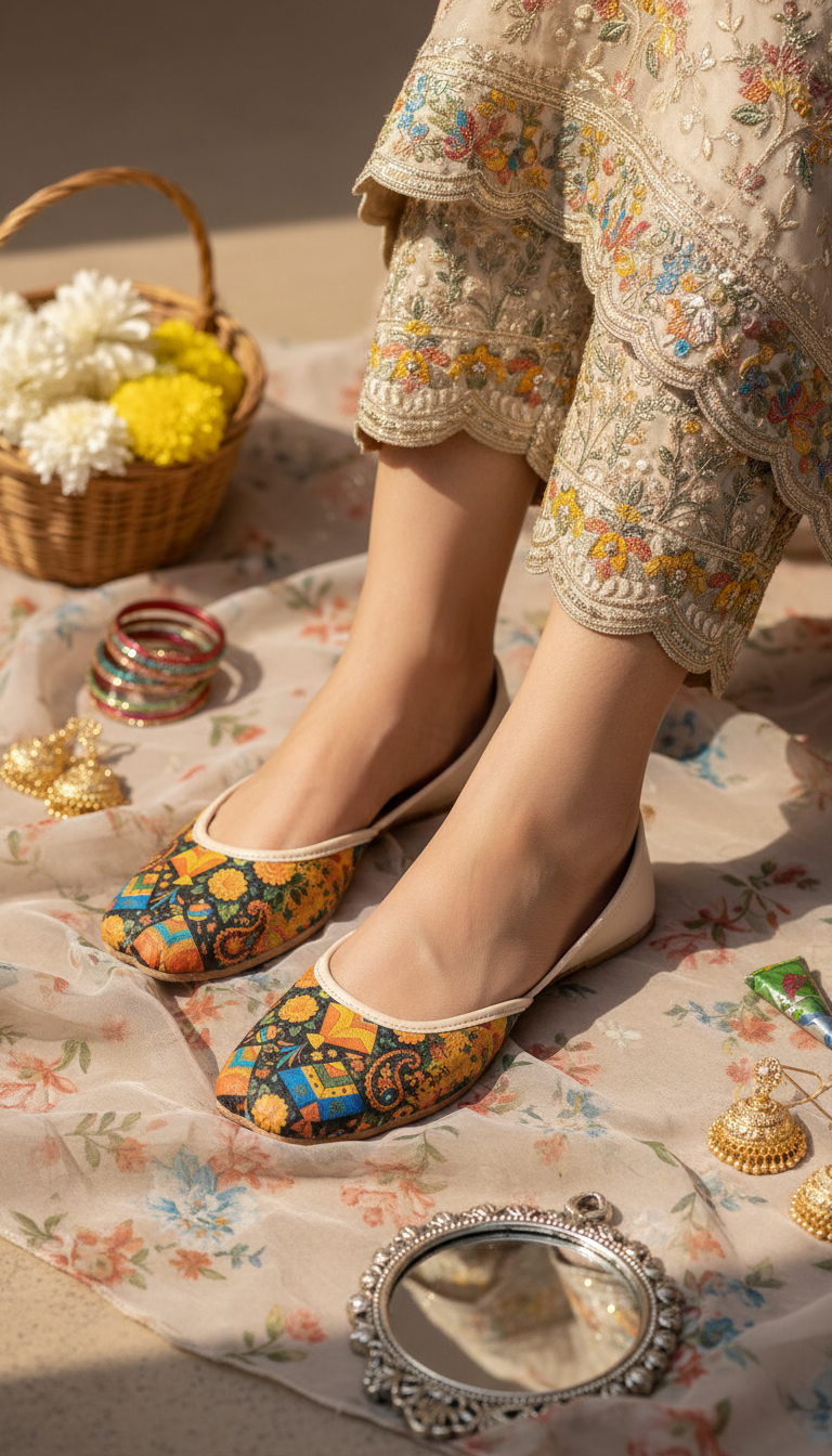 Multy Ethnic Khussa For Women EC8716