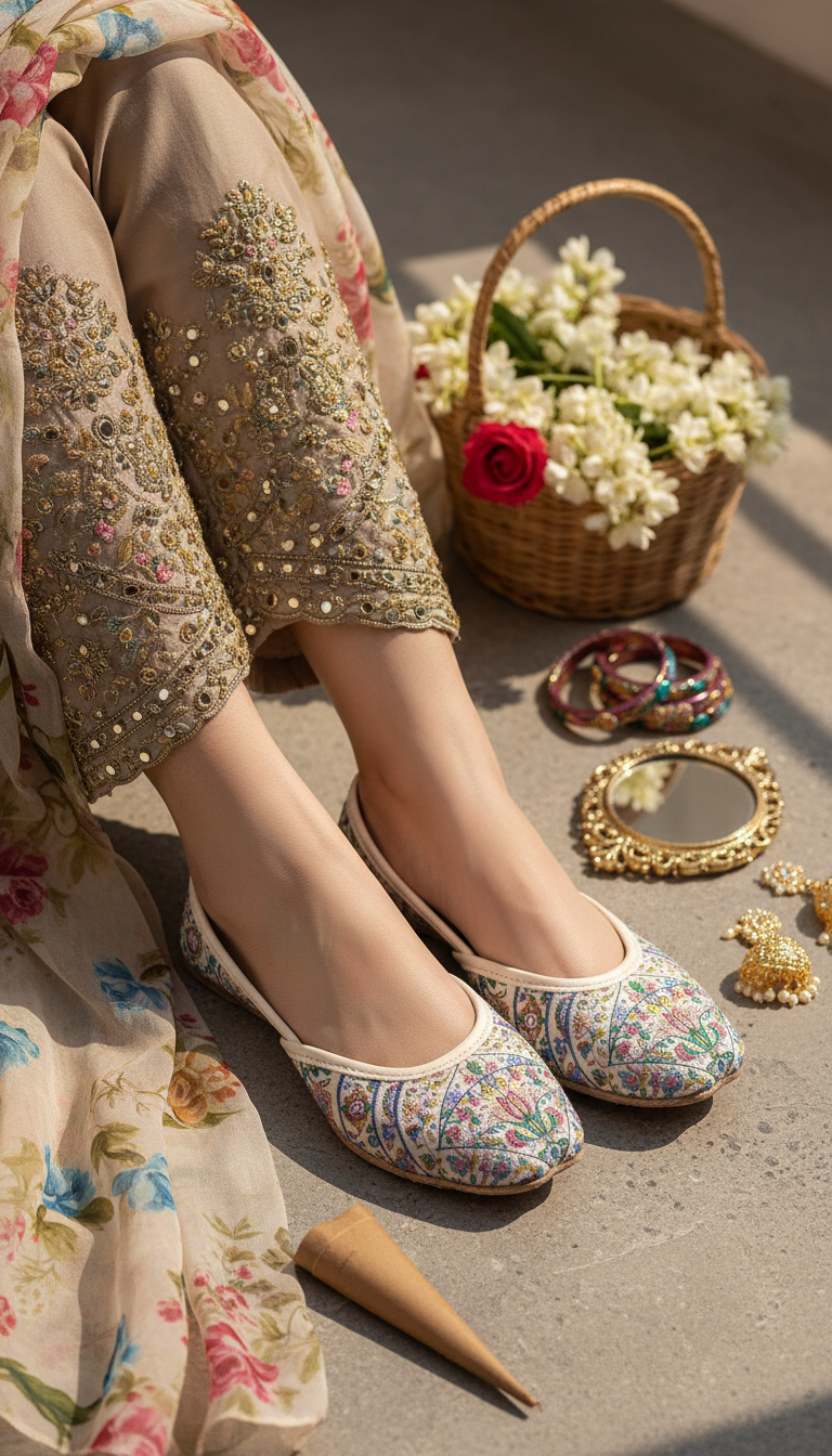 Multy Ethnic Khussa For Women EC8717