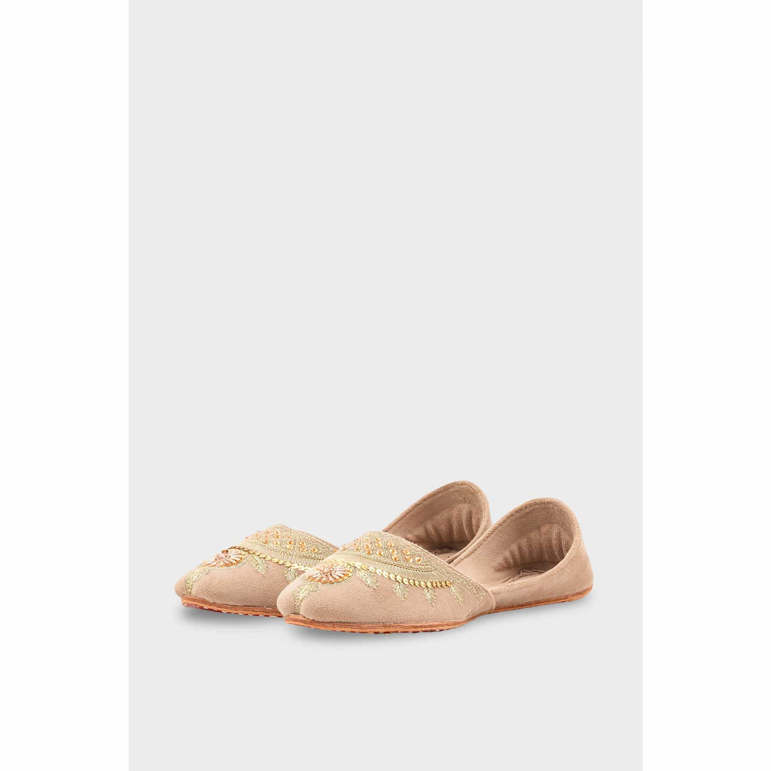 PISTAGREEN Leather Khussa For Women EC8765