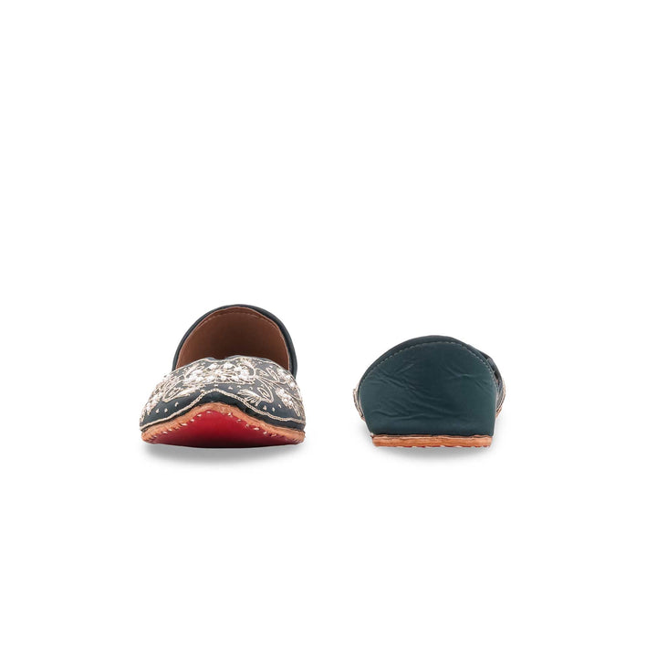 Blue Fancy Khussa For Women EC8768