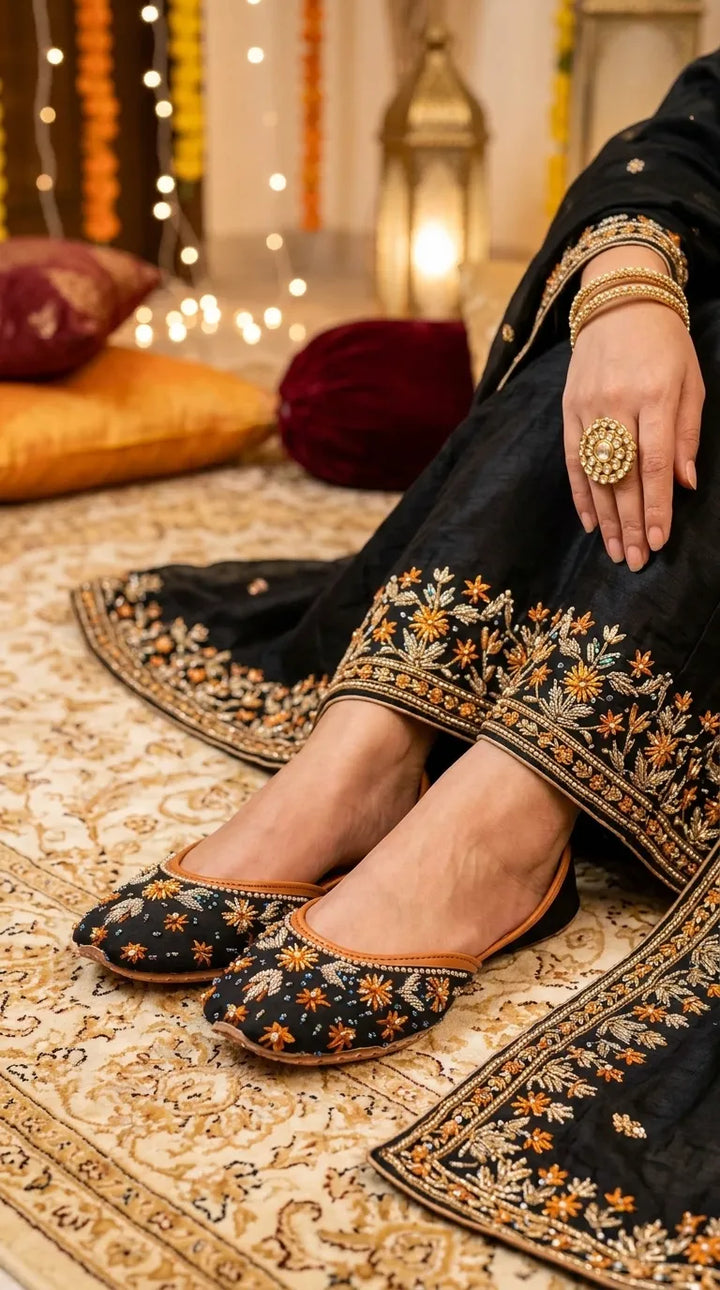 Black Fancy Khussa EC8776