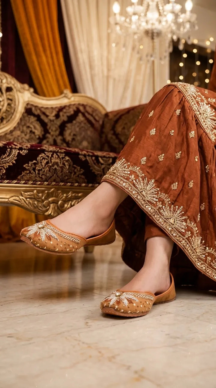 Mustard Fancy Khussa EC8777