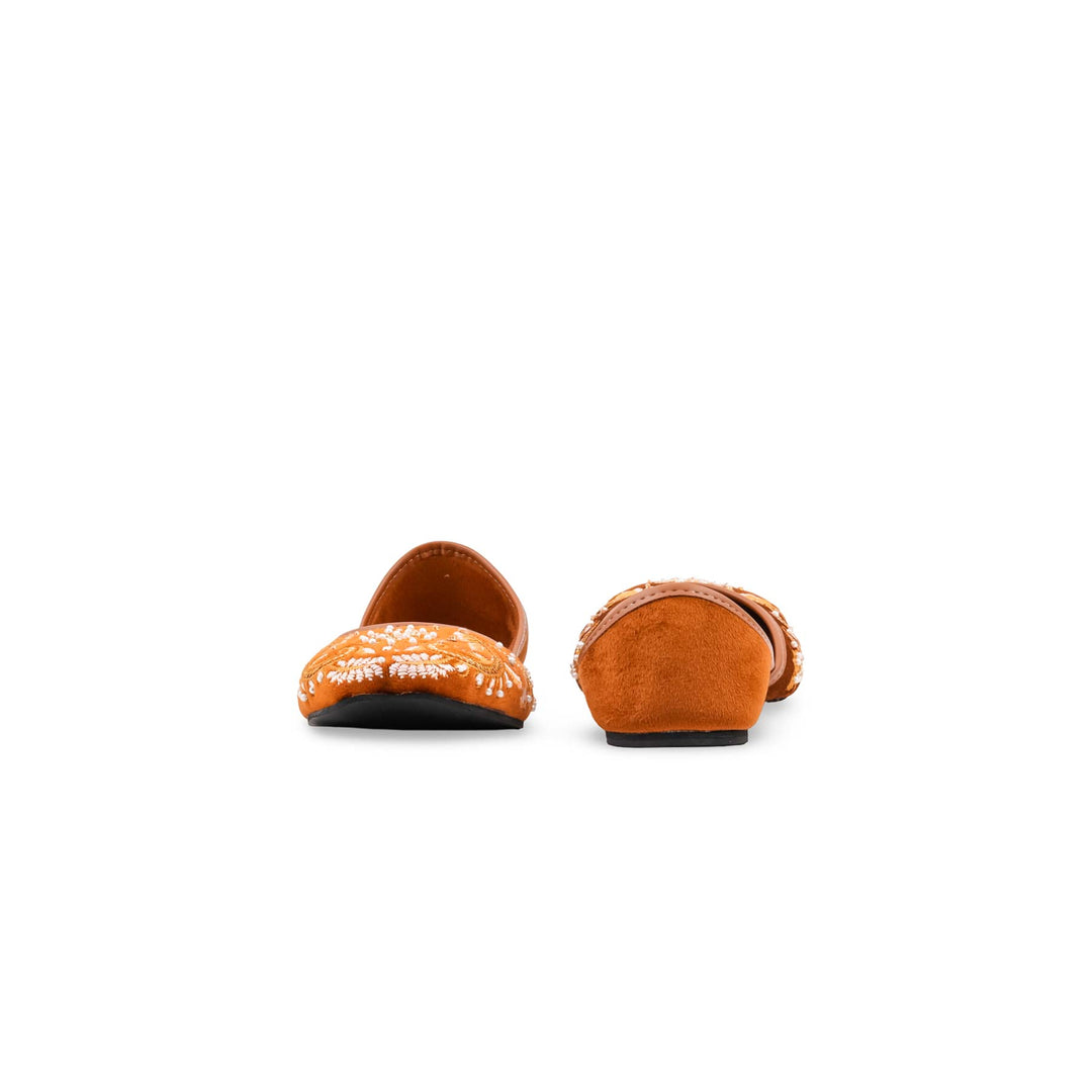 Rust Fancy Khussa For Women EC8793